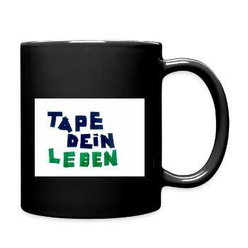 Tape dein Leben - Tasse einfarbig - Schwarz - Rechts