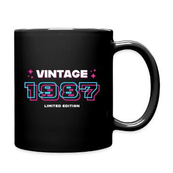 1987 Vintage Year Vintage Gift Idea Retro - Full Colour Mug - black - Right