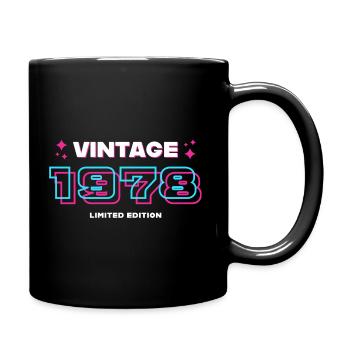 1978 Vintage Year Vintage Gift Idea Retro - Full Colour Mug - black - Right