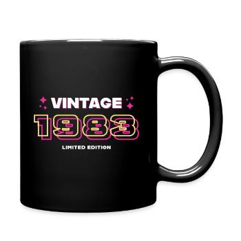 1983 Vintage Year Vintage Gift Idea Retro - Full Colour Mug - black - Right