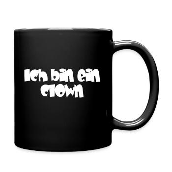 Ich bin ein Clown - Tasse einfarbig - Schwarz - Rechts