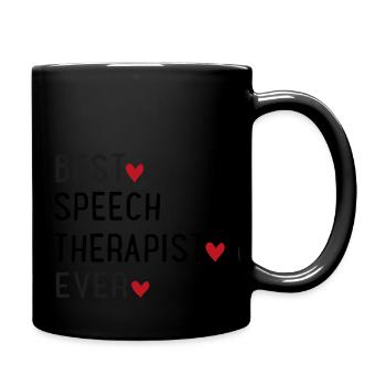 Sprachtherapeut - Tasse einfarbig - Schwarz - Rechts