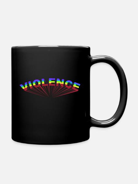 GEWALT - Tasse einfarbig - Schwarz