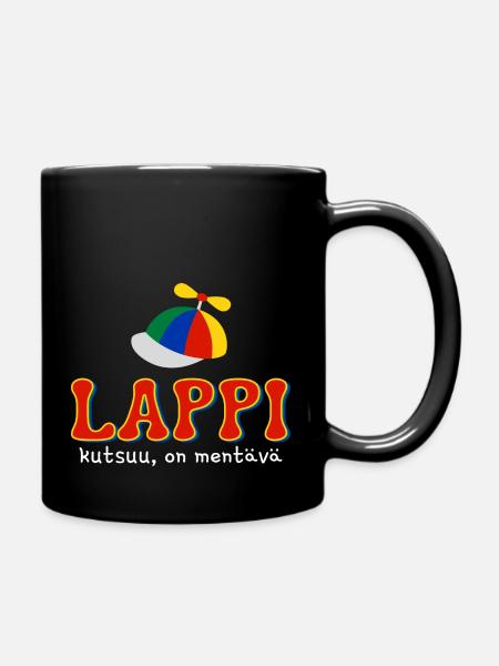 Les invitations de Laponie doivent partir - Mug uni - noir