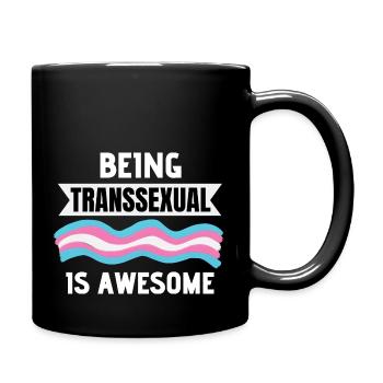 Trans Pride LGBT Transgender Geschenk Transsexuell - Tasse einfarbig - Schwarz - Rechts