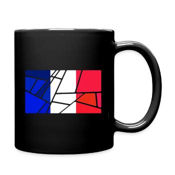 Guadeloupe - Tasse einfarbig - Schwarz - Rechts