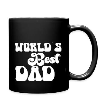 Herren Bester Papa Der Welt vater Vatertag suger - Tasse einfarbig - Schwarz - Rechts