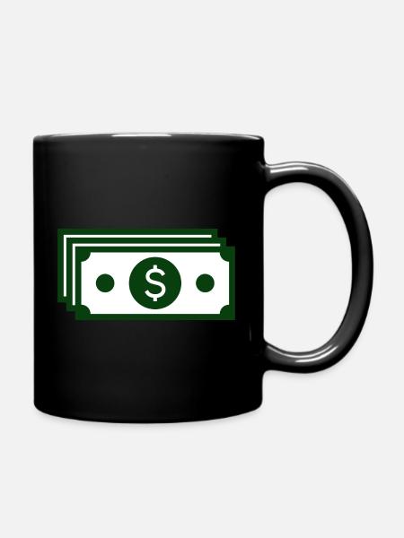 Dollar, Millionär, Geldschein - Tasse einfarbig - Schwarz