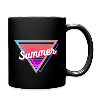 Summer - Tasse einfarbig - Schwarz - Rechts