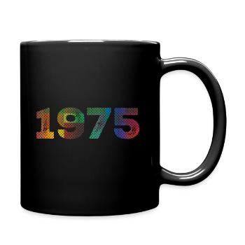 Millésime 1975 - Mug uni - noir - Droite