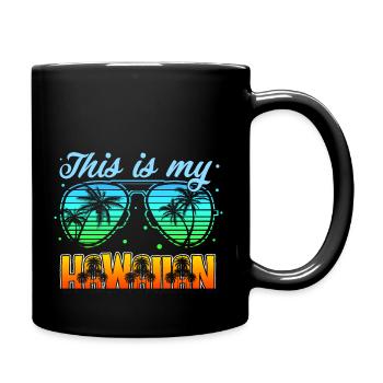 This is My Hawaiian Shirt Beach Sunglasses Summer - Tasse einfarbig - Schwarz - Rechts