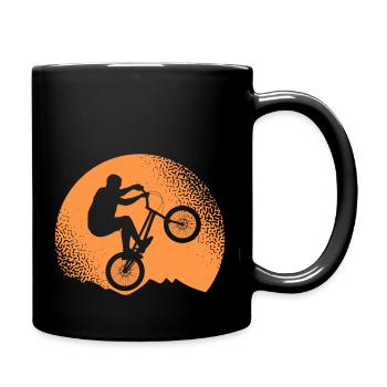 Vintage Cycling Bike Racing Bicycle Cyclist - Full Colour Mug - black - Right