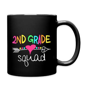 2Nd Grade Squad Second Teacher Student Team Back T - Mug uni - noir - Droite