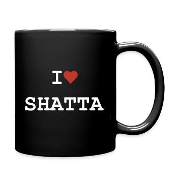 I love Shatta - Kreyol Sat - Full Colour Mug - black - Right