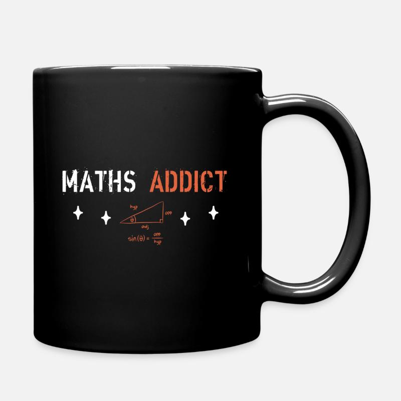 Maths Addict - Mug uni - noir