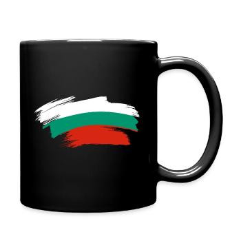 Bulgarien - Balkan България Flagge - Tasse einfarbig - Schwarz - Rechts