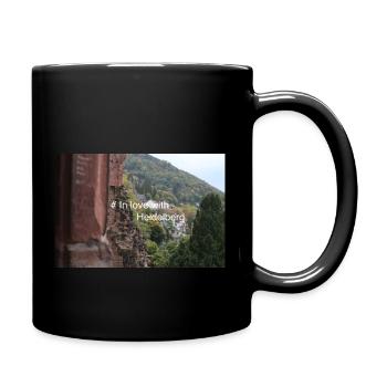 In love with Heidelberg - Tasse einfarbig - Schwarz - Rechts