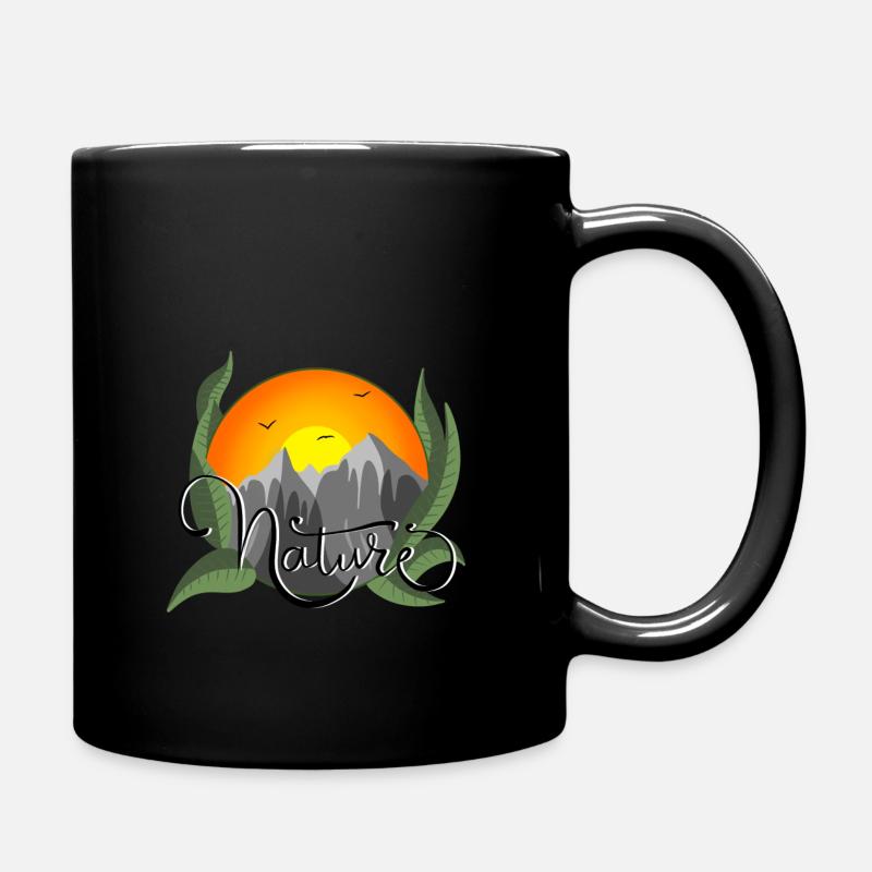 Nature - Tasse einfarbig - Schwarz
