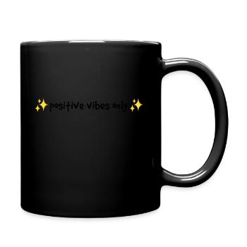 Positive vibes only - Full Colour Mug - black - Right