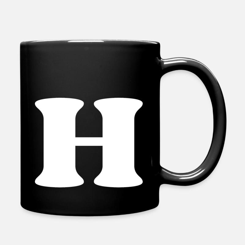 Lettre h - Mug uni - noir