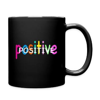 Positif - Mug uni - noir - Droite