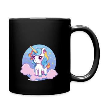 Unicorn - Full Colour Mug - black - Right