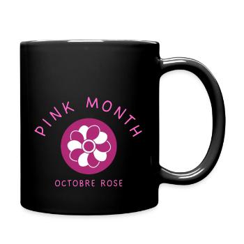 In October We Wear Pink Awareness Month - Mug uni - noir - Droite