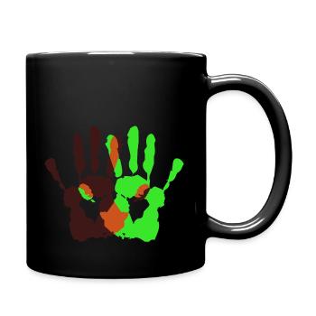 Hands - Full Colour Mug - black - Right