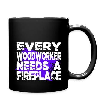 dad sayings forest work carpenter statement - Tasse einfarbig - Schwarz - Rechts