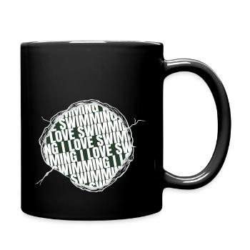 birthday present idea awesome swimmer - Full Colour Mug - black - Right