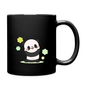 Panda - Mug uni - noir - Droite