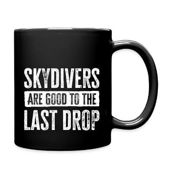 Funny Skydiver Quote: Perfect Gift! - Full Colour Mug - black - Right