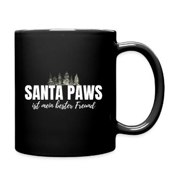 Dog Dogs Christmas - Funny Christmas Saying - Full Colour Mug - black - Right