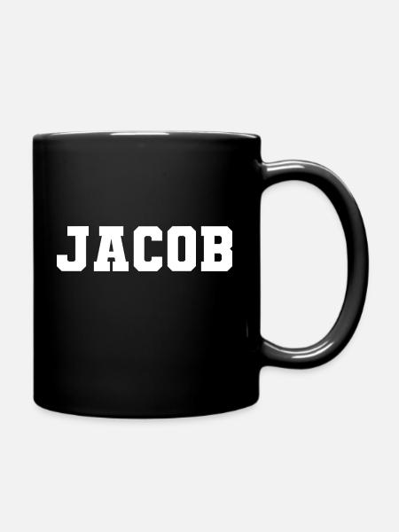 Name - Jacob - Tasse einfarbig - Schwarz