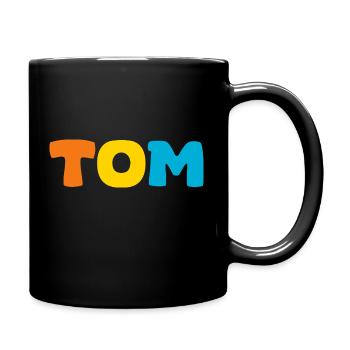 Nom - Tom - Mug uni - noir - Droite