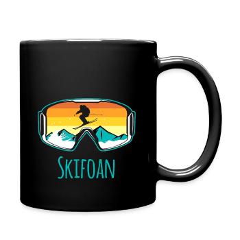 skifahren - Tasse einfarbig - Schwarz - Rechts