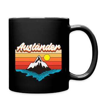 Sunset Ausländer - Tasse einfarbig - Schwarz - Rechts