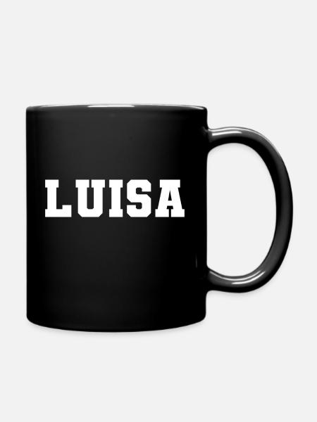 Name - Luisa - Tasse einfarbig - Schwarz