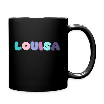 Nom - Louisa - Mug uni - noir - Droite