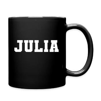 Nom - Julia - Mug uni - noir - Droite