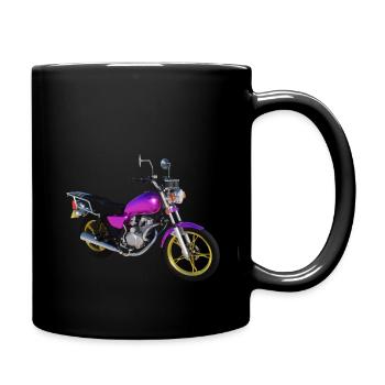 motorrad - Tasse einfarbig - Schwarz - Rechts