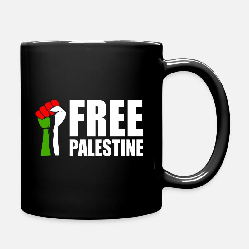 Free palestine - Full Colour Mug - black