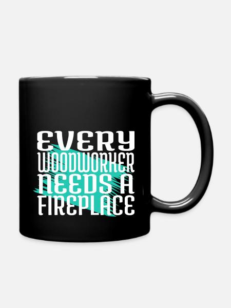 cabinetmaker bday arboriculture - Tasse einfarbig - Schwarz