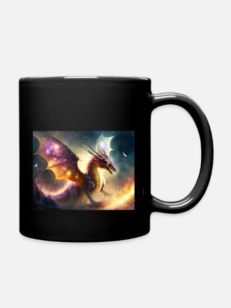 Sternendrache - Tasse einfarbig - Schwarz