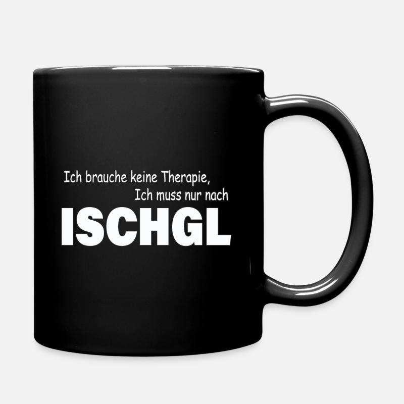 Therapie ISCHGL - Tasse einfarbig - Schwarz