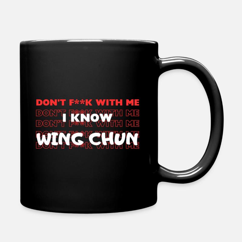 I master Wing Chun - Full Colour Mug - black