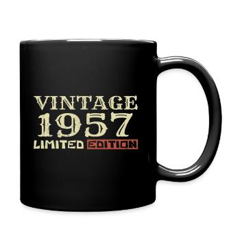 1957 Vintage: Einzigartiges Retro-Geschenk zum 67. Geburtstag - Tasse einfarbig - Schwarz - Rechts