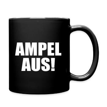 Ampel aus - Tasse einfarbig - Schwarz - Rechts