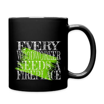 birthday present idea lumberjack arboriculture - Tasse einfarbig - Schwarz - Rechts
