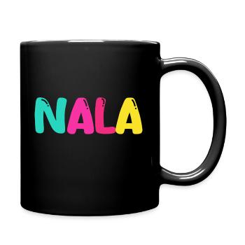 Name - Nala - Tasse einfarbig - Schwarz - Rechts
